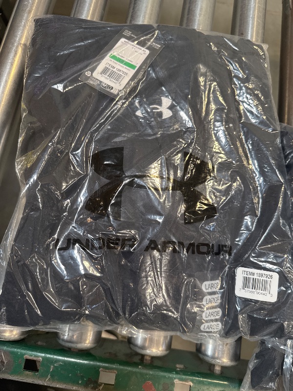 Photo 1 of NEW Under Armour Mens L UA Rival Fleece Hoodie Black Loose Fit Cotton
