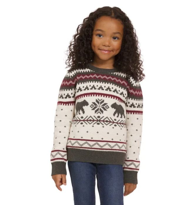 Photo 1 of Lands End kids Family Holiday Sweater xl