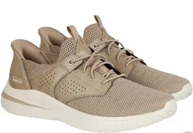 Photo 1 of Skechers Men's Delson Shoe Taupe  us 10