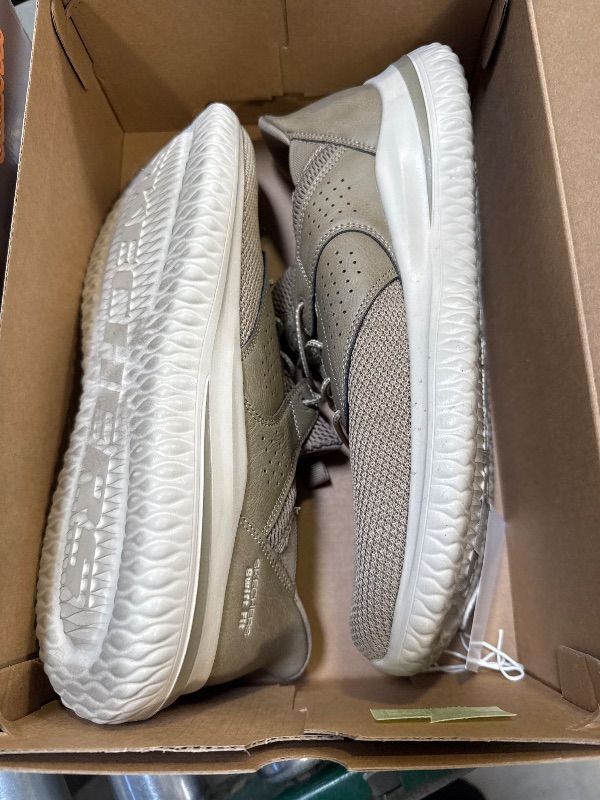 Photo 1 of Skechers Men's Delson Shoe Taupe Size 12
