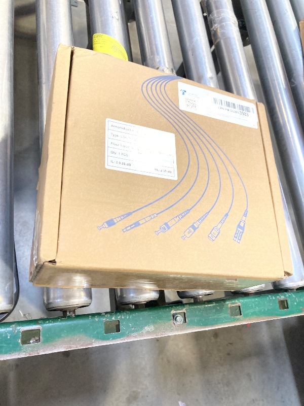 Photo 1 of YUTIANHOME 500ft/150m LC to LC Armored Outdoor Fiber Optic Cable, Single Mode Duplex Fiber Patch Cable, 9/125um LC Fiber Jumper, (OS1/OS2 Compatible), Low Friction LSZH, Black