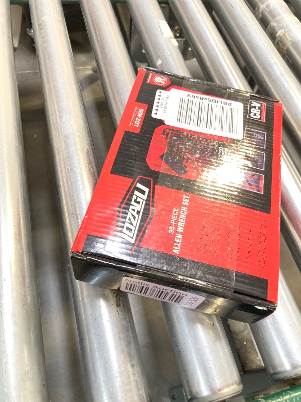 Photo 1 of LOZAGU 35-Piece Allen Wrench Sets Metric and Standard Hex Key Set, Allen Key Set, MM(0.7mm-10mm) SAE(0.028"-3/8), Chrome Vanadium Steel