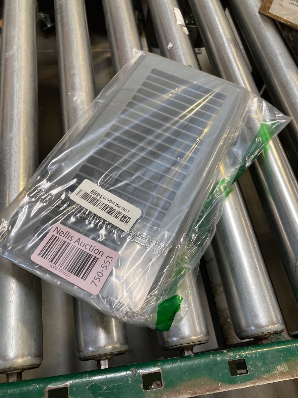 Photo 1 of Kompell Aire Heavy Duty Steel Floor Vent with Beautiful Gray Matte Finish. Fits in 4 x 10 Duct Opening. Overall Dimension is 5.75 in Wide x 11.75 in Long.