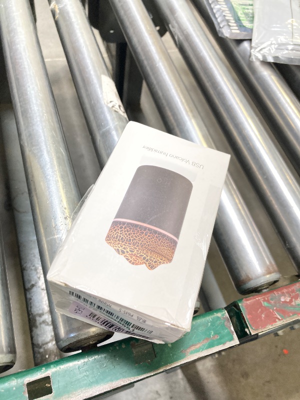 Photo 1 of Portable Mini Humidifier, Colorful Volcanic Texture, 300mL Cool Mist Humidifier, USB Powered, Auto Shut-Off. Perfect for Bedroom, Office & Car.