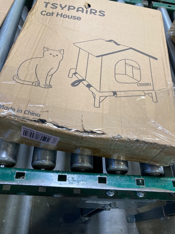 Photo 1 of Cat House Cats - Dog Outdoor Indoor Waterproof Insulated House, Summer Cooling Cat with20 Ice Packs,Ice Pack Double Insulation for Small/Medium Cats