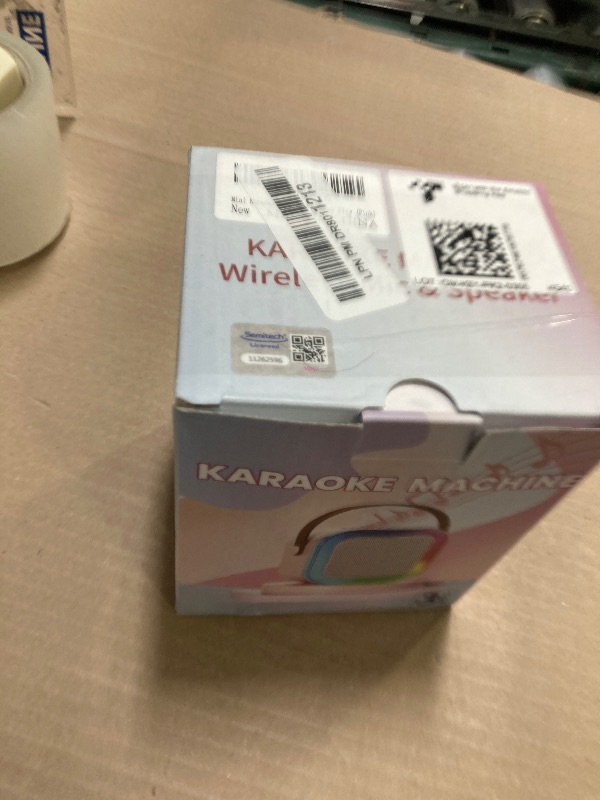 Photo 1 of Mini Karaoke Machine for Kids Girls Boys,Birthday Gifts for Ages 4 5 6 7 8+ Year Old,?2025 Newest? Portable Bluetooth Speaker with 2 Wireless Microphone Lights,Voice Changer,AUX/TF Card Support?Pink