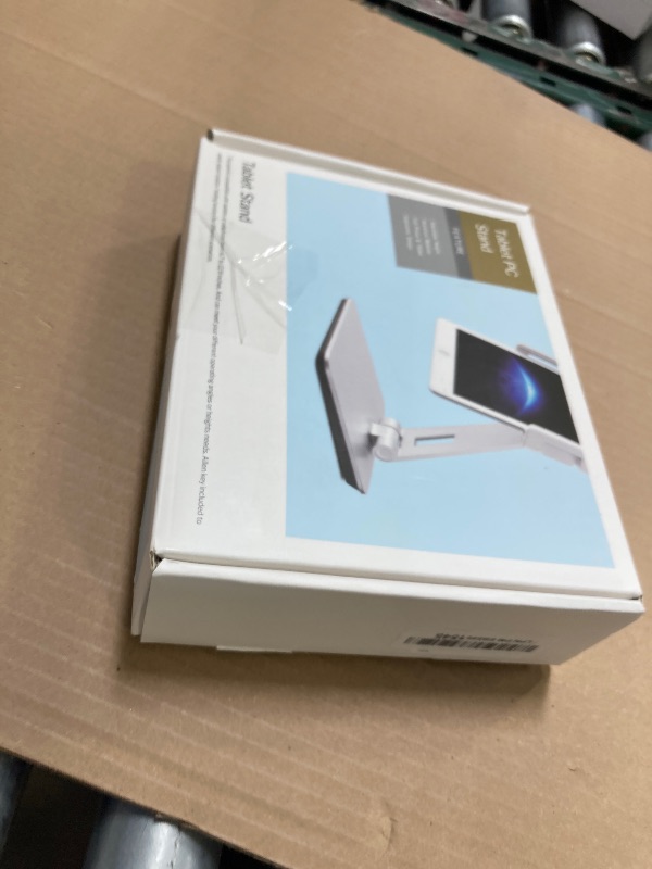 Photo 1 of KABCON Tablet Stand Holder, Tightness Adjustable Multi-Angle Foldable Eye-Level Aluminum Solid Tablets Stands Dock for 4''-14''Tablets/Phone, iPad Series,Samsung Galaxy Tabs,Kindle Fire,Etc.