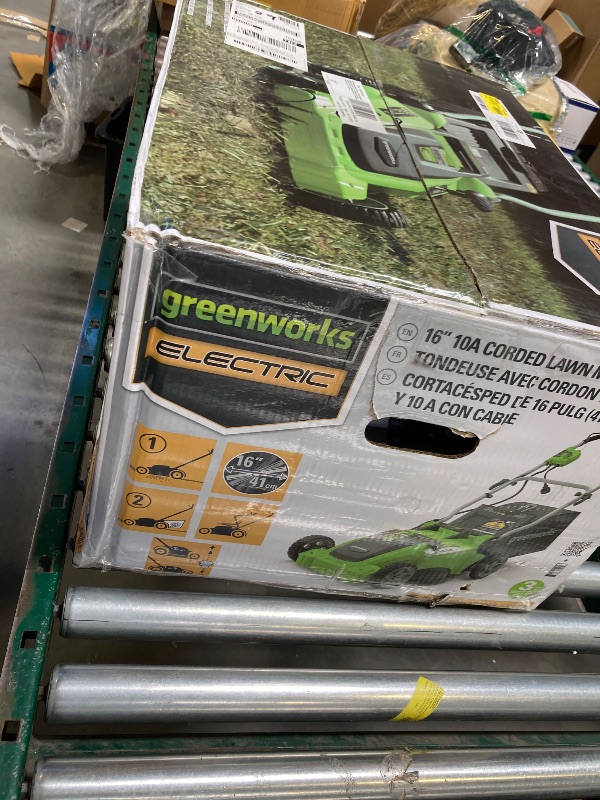 Photo 1 of Greenworks 10 Amp 16-inch Corded Mower, 25142