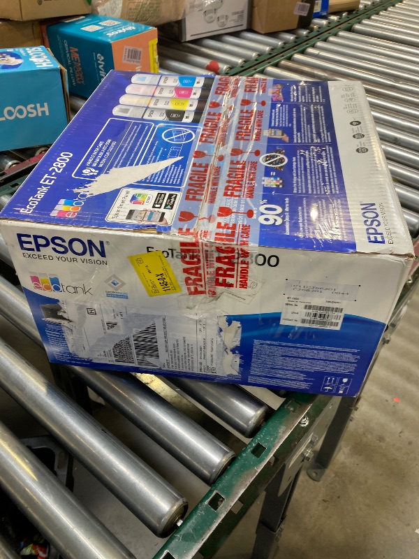 Photo 1 of NO INK----Epson EcoTank ET-2800 Wireless Color All-in-One Cartridge-Free Supertank Printer with Scan and Copy â€“ The Ideal Basic Home Printer - Black, Medium