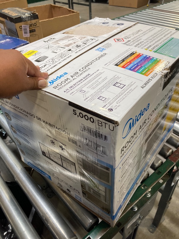 Photo 1 of Midea 5,000 BTU 150 Sq ft Mechanical Window Air Conditioner, White, MAW05M1WWT, New