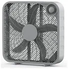 Photo 1 of Silver Gray 20" Classic Box Electric Fan Weather-Resistant Motor, 3 Speeds