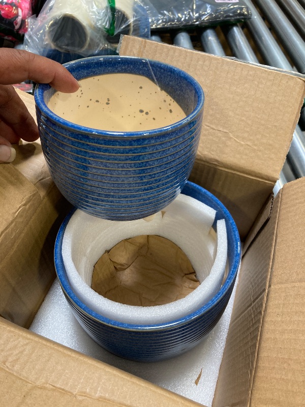 Photo 1 of 2 Pcs of small garden clay  pots 