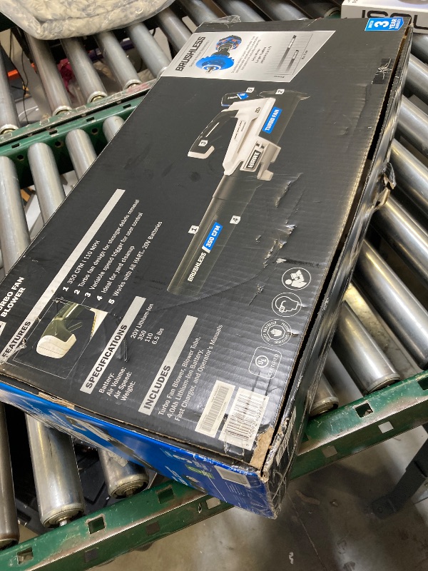 Photo 1 of HART 20V 90 mph at 250 CFM Cordless Axial Leaf Blower Kit, (1) 2.0Ah Lithium-Ion Battery