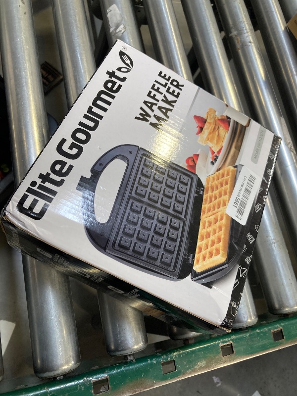 Photo 1 of Elite Gourmet EWM-2207# Electric Non-Stick Belgian Waffle Maker Iron, Breakfast, Sandwiches, Snacks, Burgers and more, 2-Slice, Black