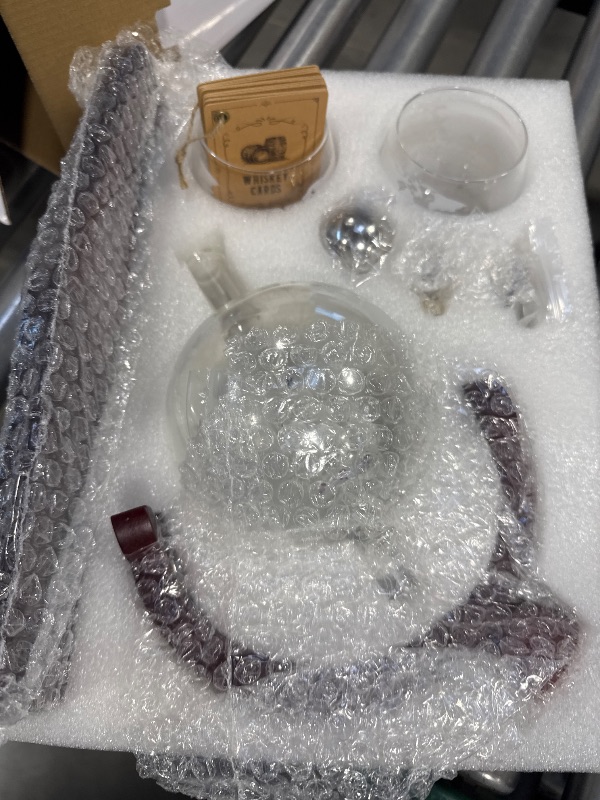 Photo 1 of Gifts for Men Dad Fathers Day, PONPUR Whiskey Decanter Globe Set with 2 Ball Stones & 2 Glasses, Anniversary Birthday Gifts for Him Husband Boyfriend Brother, Cool Stuff Gift for Bourbon Scotch