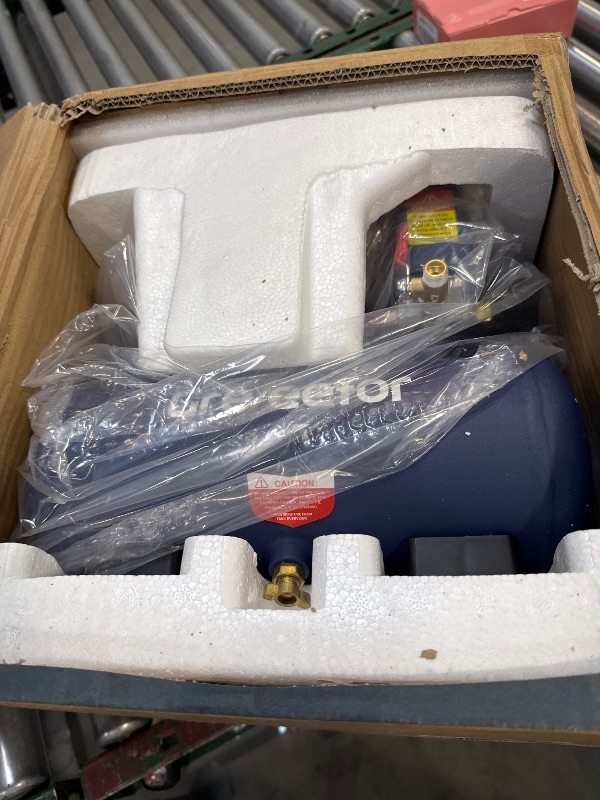 Photo 1 of Air Compressor, 1 Gallon Ultra Quiet Portable 60 dB, 13-Second Quick Fill, 1 Gallon Compact, Oil-Free for Tire Inflation/Nail Gun/Pneumatic Tools/Cleaning in Home or Shop Projects, 1.5HP, Violet