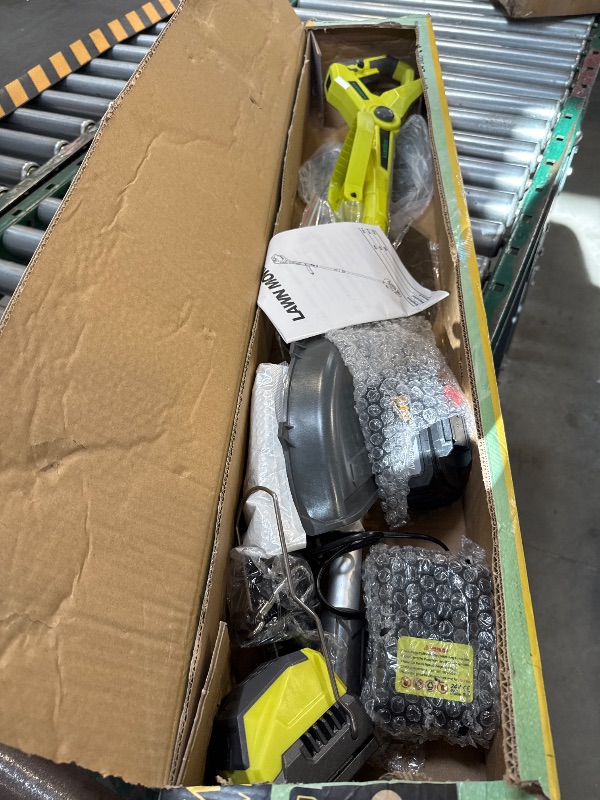 Photo 1 of Electric  Wacker Eater Cordless Weed Trimmer Battery Powered 24V Powerful Brushless Brush Cutter with 2pcs 4.0Ah Batteries and Charger Stringless Grass Trimmer 2 Types Blades for Yard