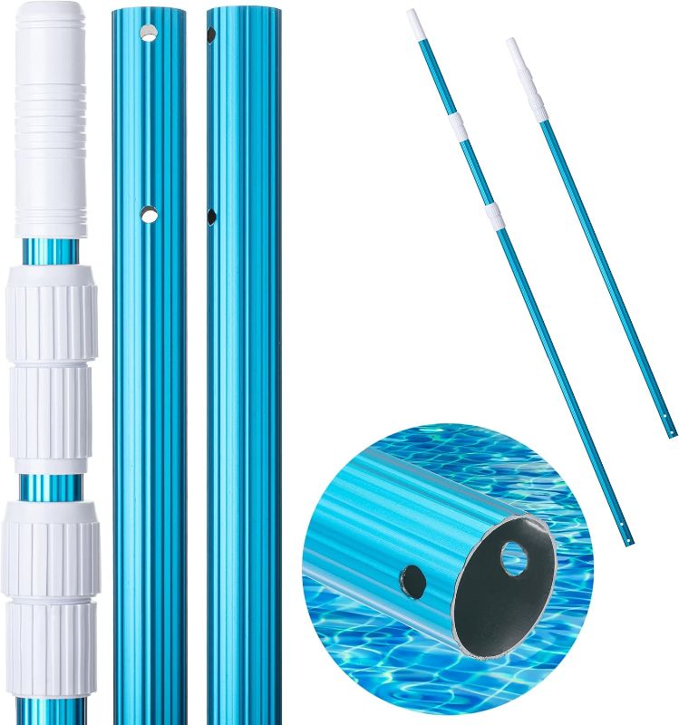 Photo 1 of Telescopic Pool Pole, , Adjustable 3Piece Expandable Step-Up, Telescopic Pole, Pool Poles for Cleaning, Pool Cleaning Pole, Pool Brush Pole, Pool Pole Telescopic, Telescoping Pool Pole
