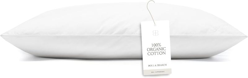 Photo 1 of BOLL & BRANCH Down Alternative Pillow - Soft, Standard - Cooling Shell - Hypoallergenic Primaloft Luxury Down Alternative Fill - Superior Support
