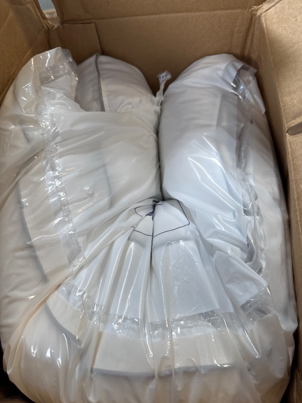 Photo 1 of FluffCo Down Alternative Pillows King Size Set of 2 - King Bed Pillows for Sleeping - Made in USA - Cooling Surface and Machine Washable for Side, Back, and Stomach Sleepers
