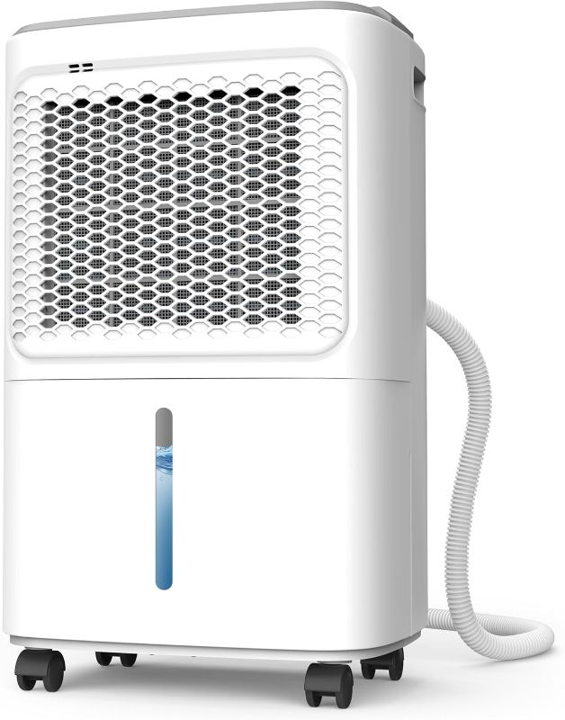 Photo 1 of Dehumidifier for Home Basement Max 34 Pint 2500 Sq.Ft Small Quiet Portable Dehumidifiers for Bathroom Large Room, Bedroom Auto Defrost,Intelligent Humidity Control,24h Timer,Child Lock (34 Pint)
