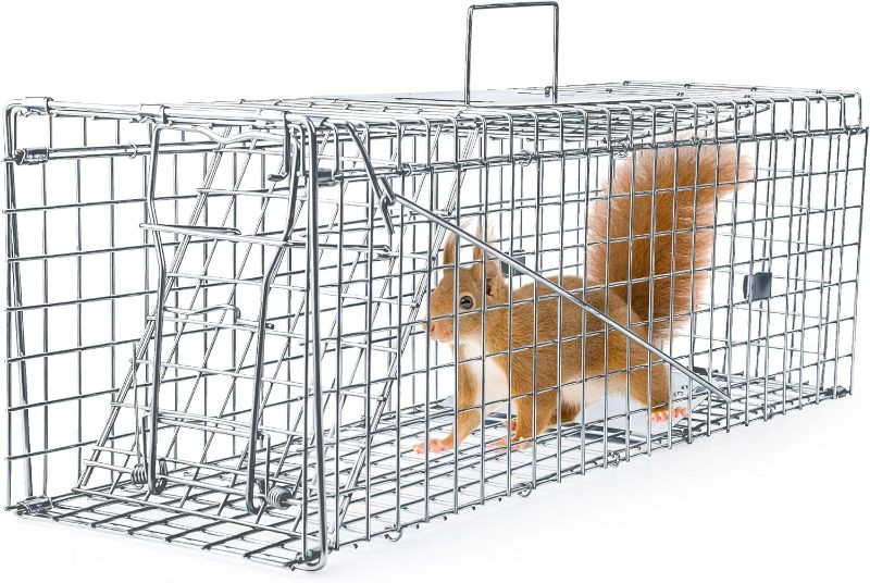 Photo 1 of Mouse Traps Indoor for Home, 24 Inch Enlarge Humane Mouse Traps with Brush Live Rat Trap Outdoor Catch and Release, No Kill Mice Trap Reusable for Mouse Rat, Chipmunks, Mole, Rodent, Pet Safe
