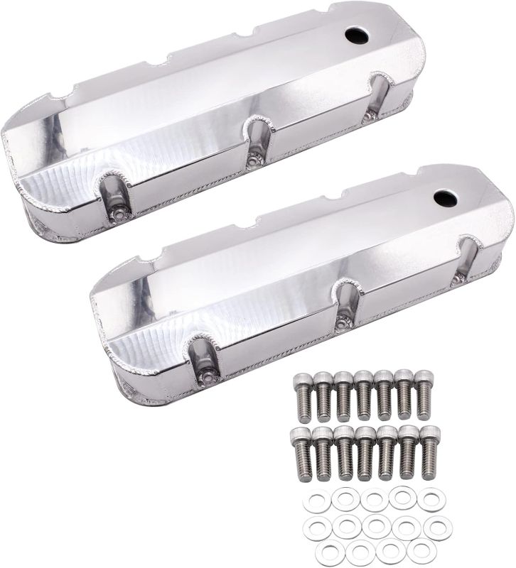 Photo 1 of FABRICATED Polished Aluminum Valve Covers for Big Block Chevy BBC 396 427 454 502