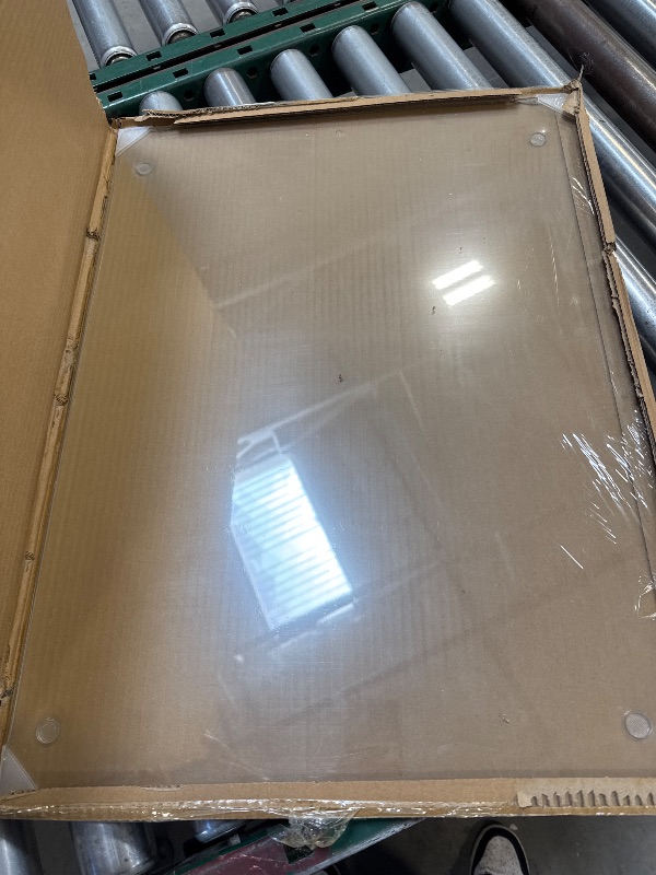 Photo 1 of Tempered Glass Cutting Board for Kitchen, Clear Glass Board for Countertop, with Non-Slip Feet, Heat Resistant, Extra Large Size 18x24" 1Pcs
