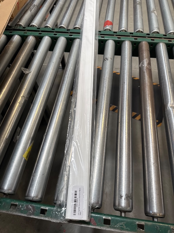 Photo 1 of 4 Ft. Long White Plastic Sliding Door Track Set for 3/4" Thick Panels (Pack of 1) by Outwater Plastics
