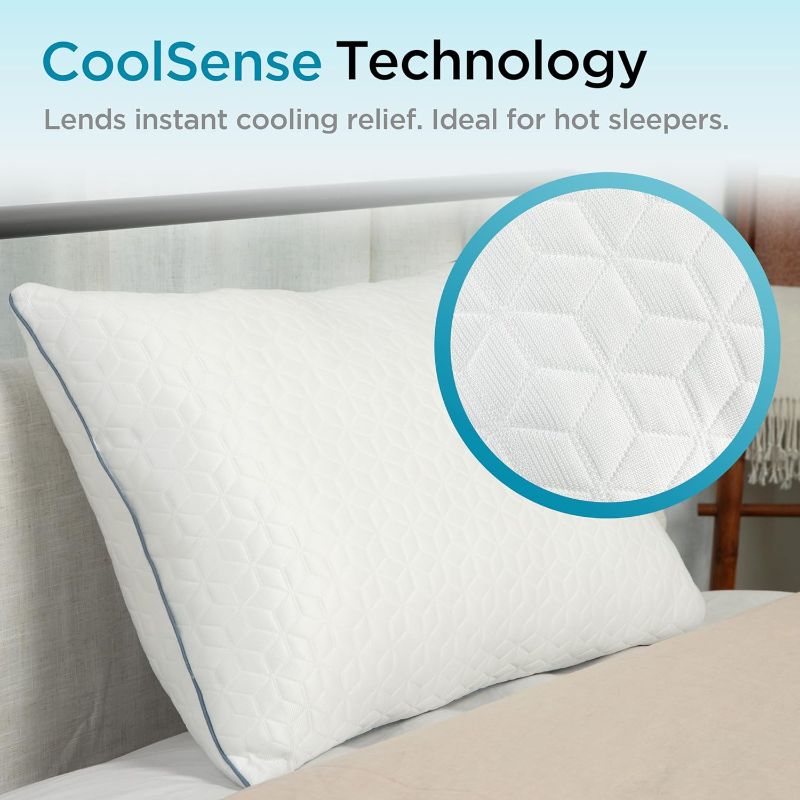 Photo 1 of Brookstone Cool Sense Down Alternative Pillow