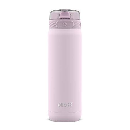Photo 1 of Ello Cooper 22oz Stainless Steel Water Bottle with Straw and Carry Handle Double Walled and Vacuum Insulated Metal Leak Proof Locking Lid with Soft
