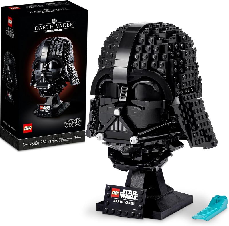 Photo 1 of LEGO Star Wars Darth Vader Helmet Building Set, Mask Model Kit for Adults to Build and Display, Collectible Star Wars Home Décor, Gift Idea for Classic Star Wars Fans, 75304

