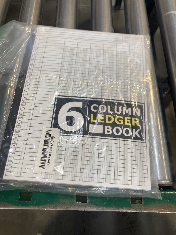 Photo 1 of 6 Column Ledger Book; Customizable Log Book With 40 Rows for Small Business and Personal Finance, 6 column ledger book for bookkeeping, 6 column ... ledger book 6 column large print: V 1