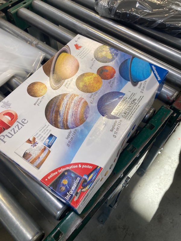 Photo 1 of Ravensburger Solar System 540 Piece - 9 Planet 3D Jigsaw Puzzle Set for Kids & Adults | Easy Click Technology | Durable Material | Add a Splash of Color to Your Room Ages - No. 11668