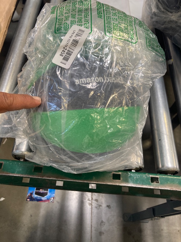 Photo 1 of Amazon Basics Weighted Medicine Ball, 4 Pounds, Green/Black
