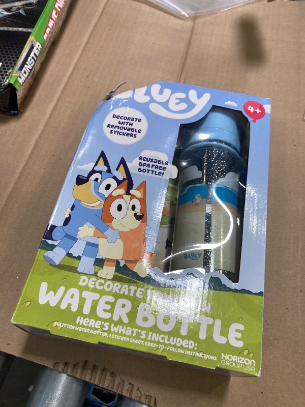 Photo 1 of Bluey Decorate Your Own Water Bottle, Repositionable Stickers, Great For Bluey Birthday Parties, Summer Sports, and More, Reusable BPA-Free Water Bottle for Kids Ages 3, 4, 5, 6