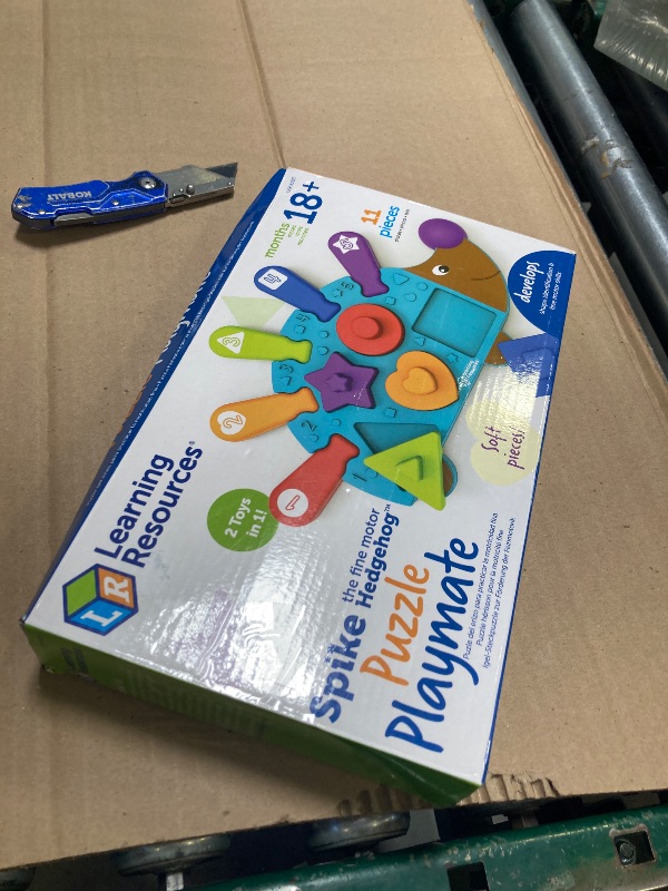 Photo 1 of Learning Resources Spike the Fine Motor Hedgehog Puzzle Playmate - 11 Pieces,Ages 18+ months Fine Motor Game, Color and Shape Recognition Toddler Montessori Toys