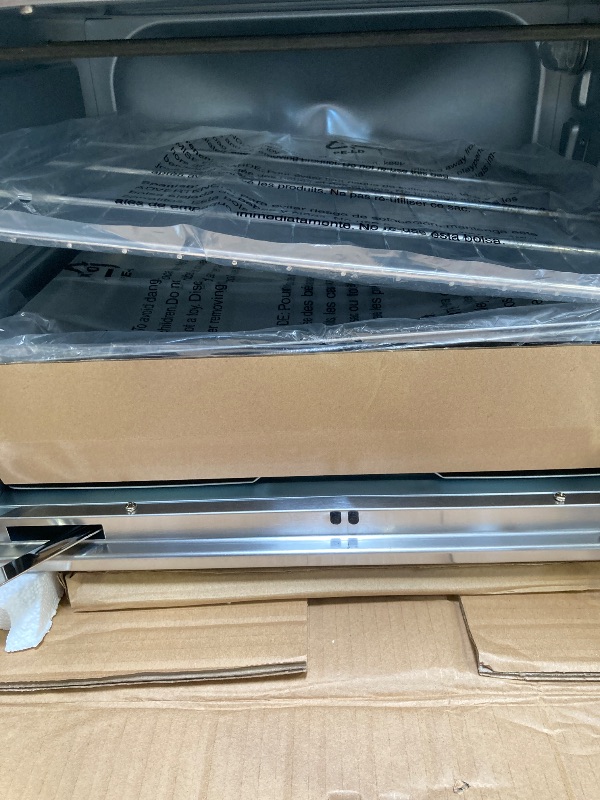 Photo 1 of Oster Air Fryer Oven 10-in-1 Countertop Toaster Large Enough for 2 Pizzas Stainless Steel French Doors XL Sized
