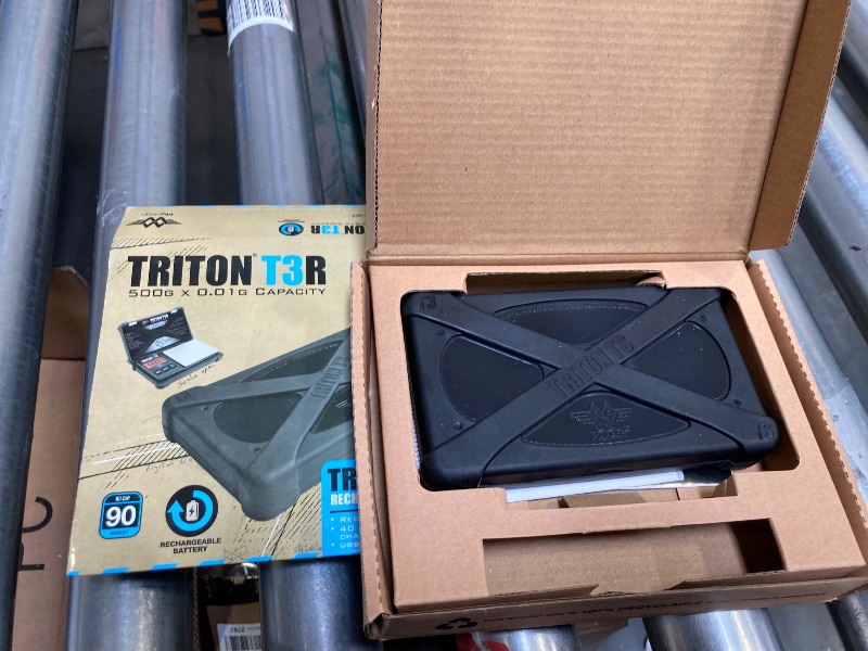 Photo 1 of My Weigh Triton T3R 500 Rechargeable Digital Pocket Scale 500g x 0.01g Black