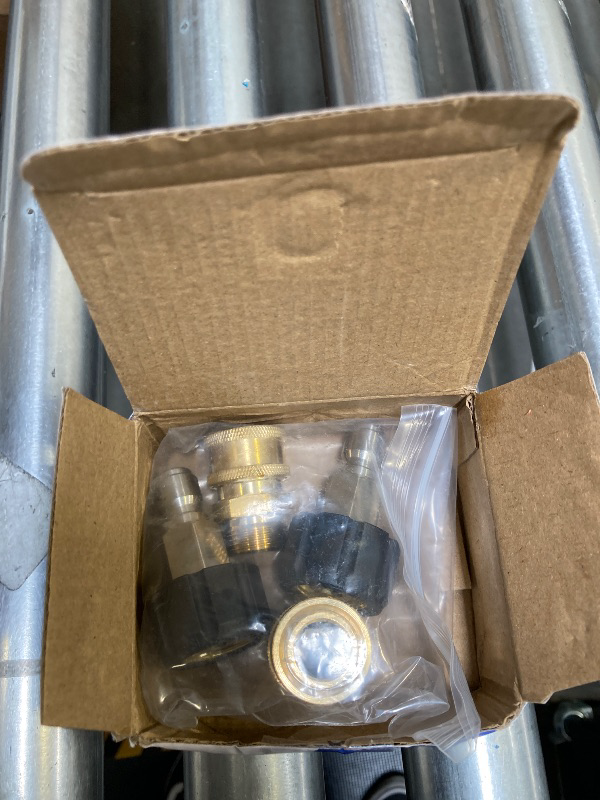 Photo 1 of Raincovo Pressure Washer Quick Connect Fittings, M22 14mm to 3/8 Inch Hose Adapter, 4 Pieces