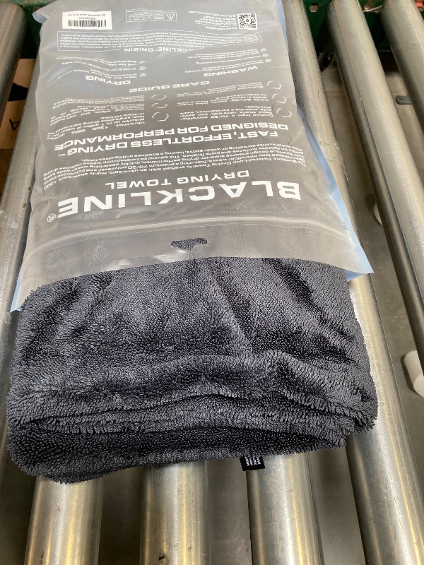 Photo 1 of Blackline Car Drying Towel - 2ft x 3ft XL, Popular Pick Among Detailing Pros - 1300 GSM Microfiber - Absorbs Over 8lbs of Water - Leaves No Streaks, Spots or Scratches - Dries an Entire Vehicle