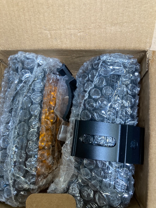 Photo 1 of Side Shooter LED Pod Lights, Muto-Beam 2PCS 5 Inch Quad Row Amber Light Bars LED Fog Lights Off Road Driving Lighting Spot Flood Combo LightBars Work Light for Truck UTV ATV Pickup SUV Boat Tractor