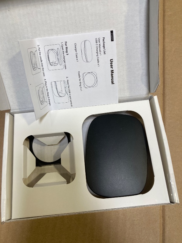 Photo 1 of Doohoeek Wireless Charging Case for Oura Ring 4 & 3 Charger (Firmware 2.4.4 or later), Power Station Fits Official Oura Chargers & Fit All-Sized Rings Gen 4 & 3 1000mAh (Official Charger NOT Included)