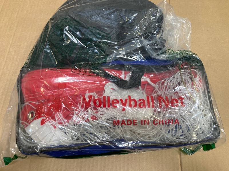 Photo 1 of 13 Pcs Beach Volleyball Net & Volleyball Lines for Sand Set 26. 3' x 52. 6' Official Standard Portable 2 Inch Boundary Line with Stainless Anchor Net Bag Weather Resistance for Backyard Lawn Outdoor