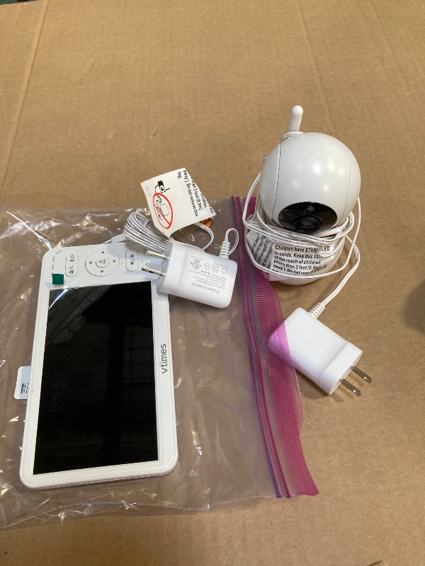Photo 1 of VTimes Baby Monitor with Camera and Audio, 6'' IPS Screen with 30-Hour Battery, Baby Monitor No WiFi Night Vision, ECO, 2-Way Audio, Pan-Tilt-Zoom, Baby Camera Monitor with 1000ft Range, Ideal Gift