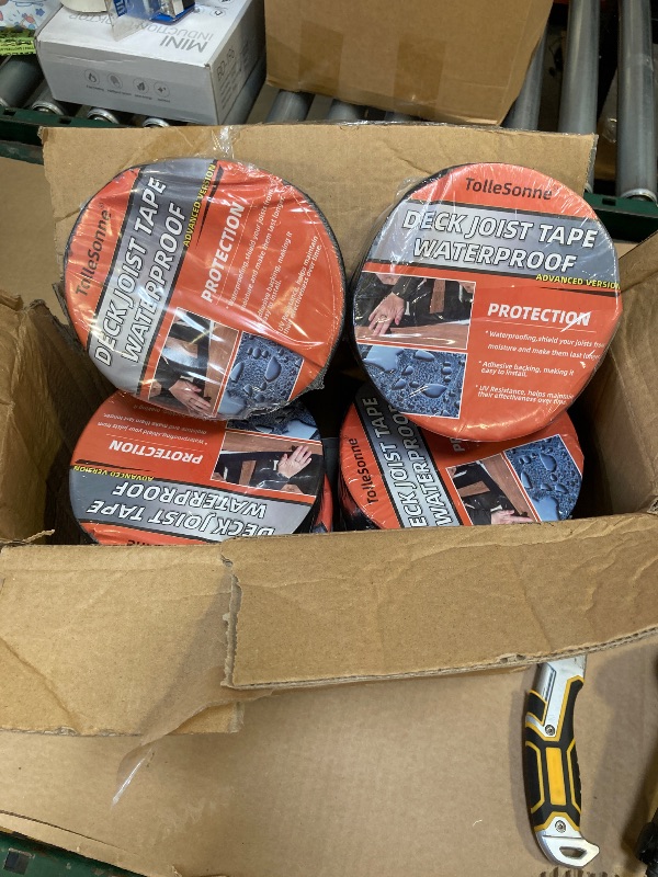 Photo 1 of TolleSonne 10 Pack Joist Tape for Decking 2" x 50' Weather-Resistant Butyl Joist Tape, Self Adhesive Deck Flashing Tape for Hardwood for Wood Decks Beams Roof 2 inch x 50 feet