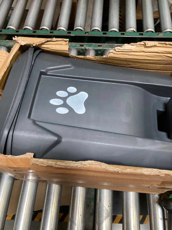 Photo 1 of  Dog Poop Trash Can Outdoors Pet Waste Station with Lid Dog Waste Disposal Container with Removable Inner Bin Bucket Hands-Free Pedal Garden Yard Home with Waste Bags, Grey