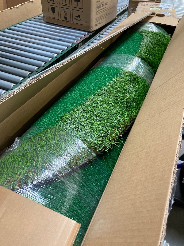 Photo 1 of Golf Putting Green Indoor Outdoor Putting matt Professional Training Mat Practice Putting Mat with 3 Flags 1 Movable Cup 2 Slope Pad 5x10ft