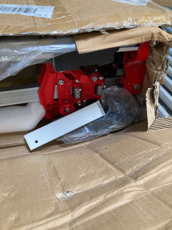 Photo 1 of  Manual Tile Cutter with Laser Cutting Guide Porcelain Tile Cutter with Split Platen,Double Aluminum Base,Tungsten Carbide Cutting Wheel