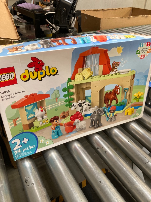Photo 1 of LEGO DUPLO Town Caring for Animals at The Farm Building Toys Playset - Learning, Educational Toys for Toddlers & Preschool, Ages 2+ - Building Blocks for Pretend Play Set W/Animal Figures - 10416